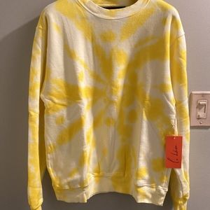 LA DETRESSE The Tower Electric  Lemonade Pullover Yellow NWT XS